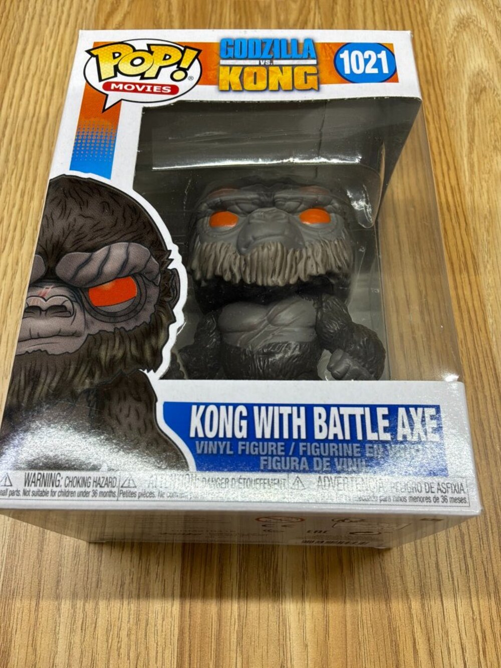 Funko Pop Movies Godzilla vs Kong Kong with Battle Axe #1021 Vinyl Figure New